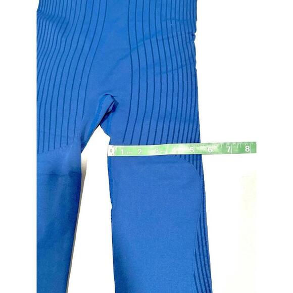 Astroremiges Women's Jumpsuit One Piece Full Length Straps Blue Ribbed Size S - Picture 9 of 15